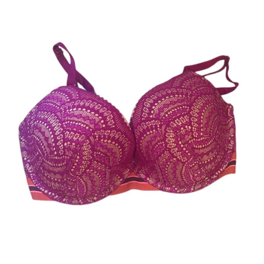 Victoria‎ Secret fushia lace bra 32DDD